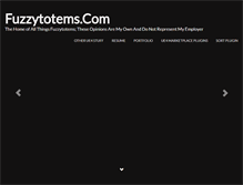 Tablet Screenshot of fuzzytotems.com